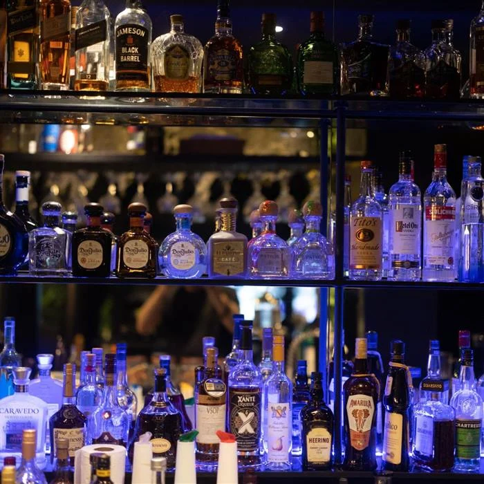 The back bar at The Sidebar